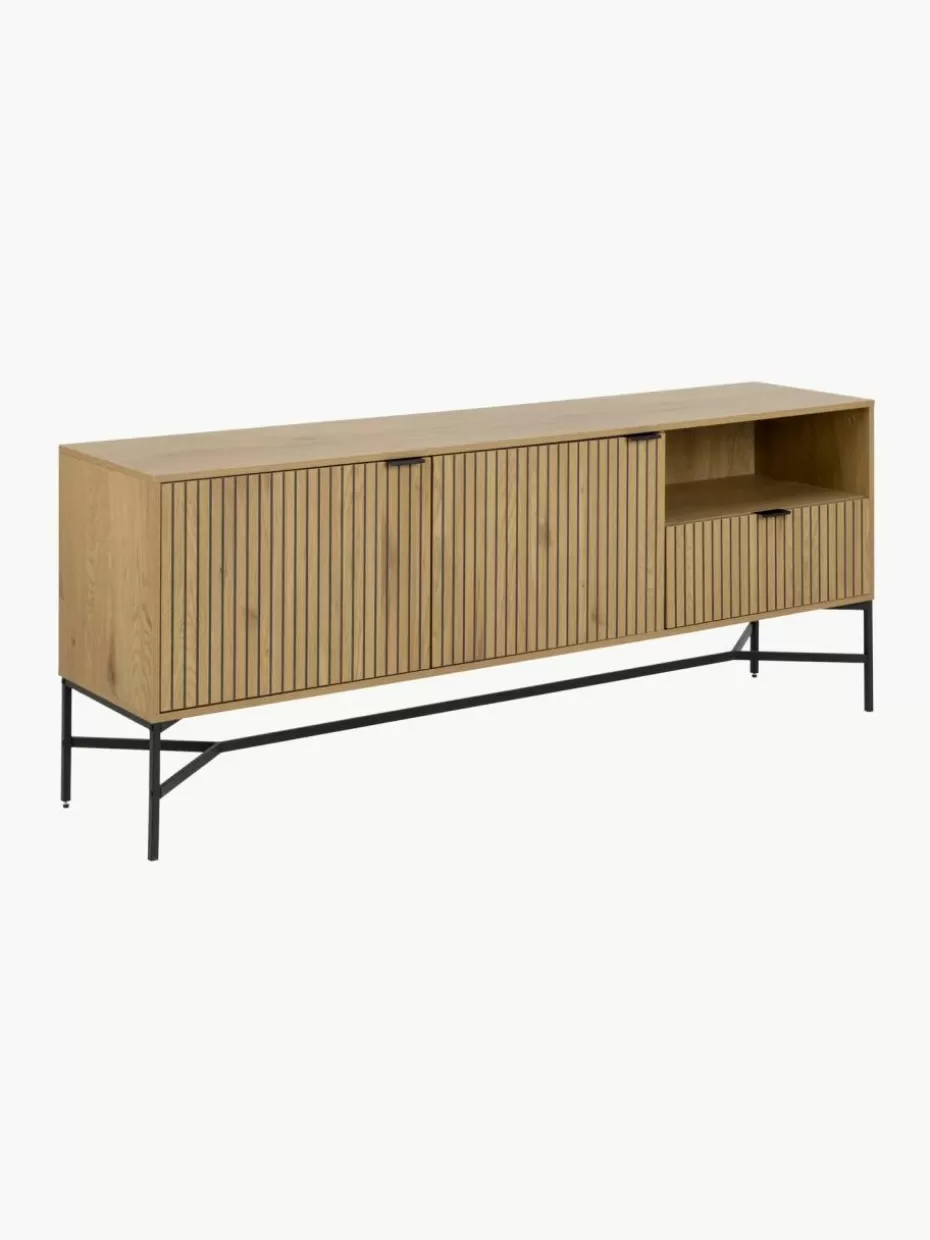 Kommoden & Sideboards | Kommoden & Sideboards-Westwing Holz-Sideboard Jaipur mit geriffelter Front