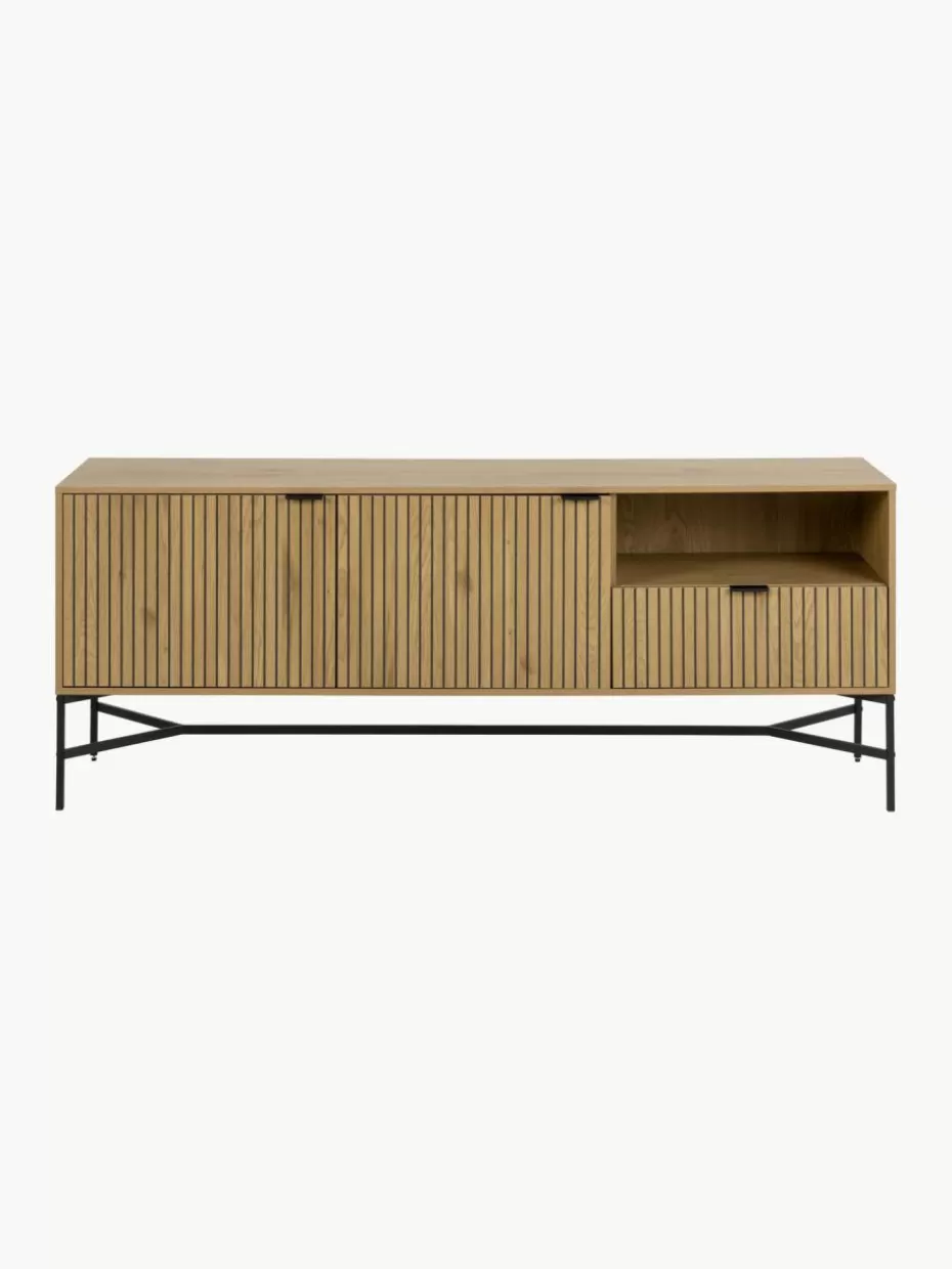 Kommoden & Sideboards | Kommoden & Sideboards-Westwing Holz-Sideboard Jaipur mit geriffelter Front