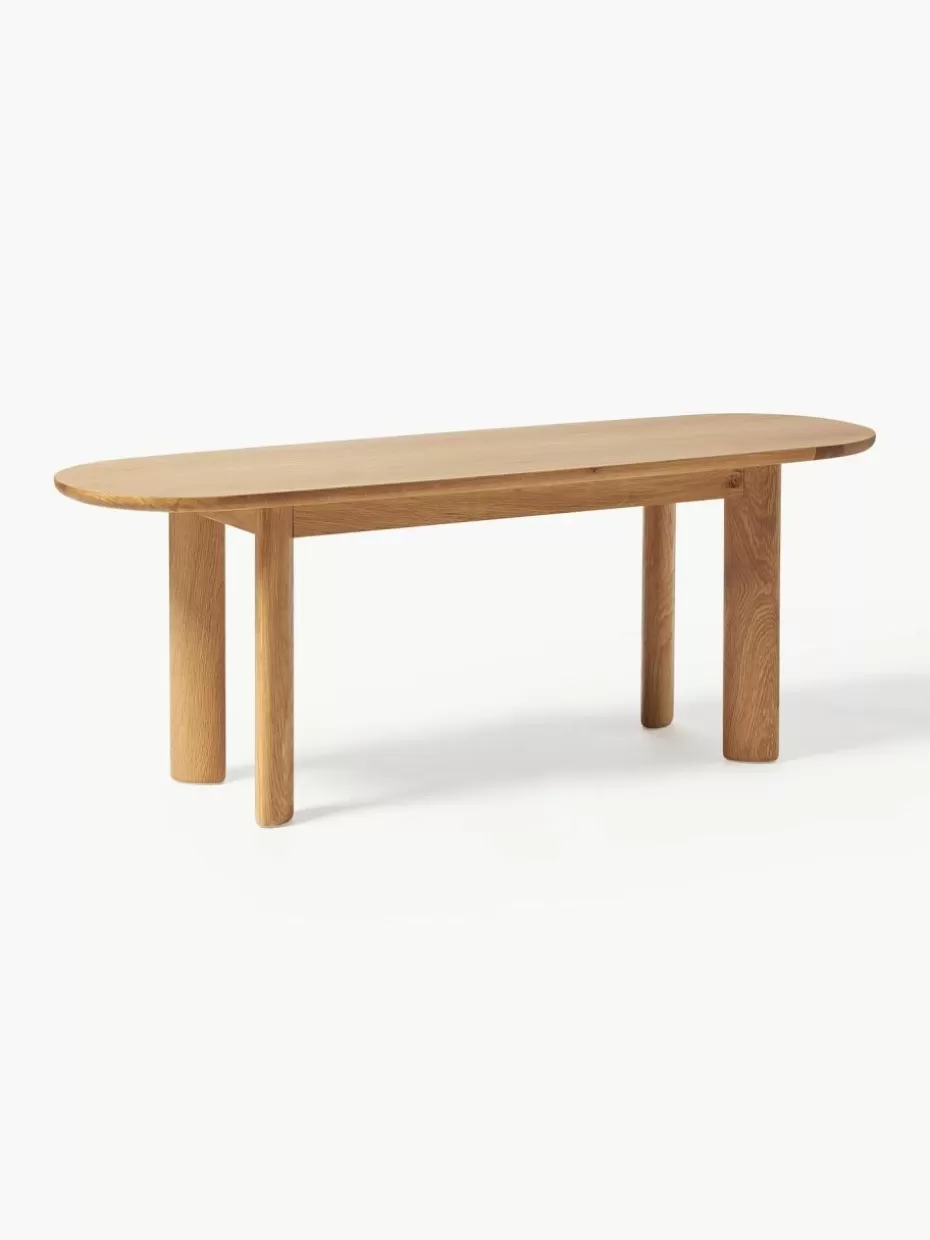 Flur Sitzbänke | Bänke-Westwing Collection Holz-Sitzbank Waikiki, in verschiedenen Größen Eichenholz