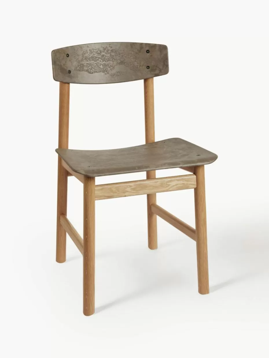 Stühle-Mater Holzstuhl Conscious Greige, Eichenholz