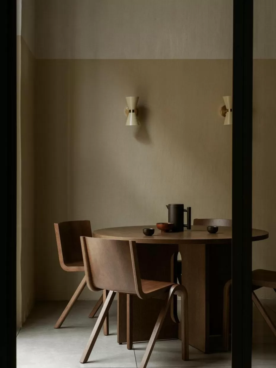 Stühle-Audo Copenhagen Holz-Stuhl Ready Dining Eichenholz, dunkel lackiert