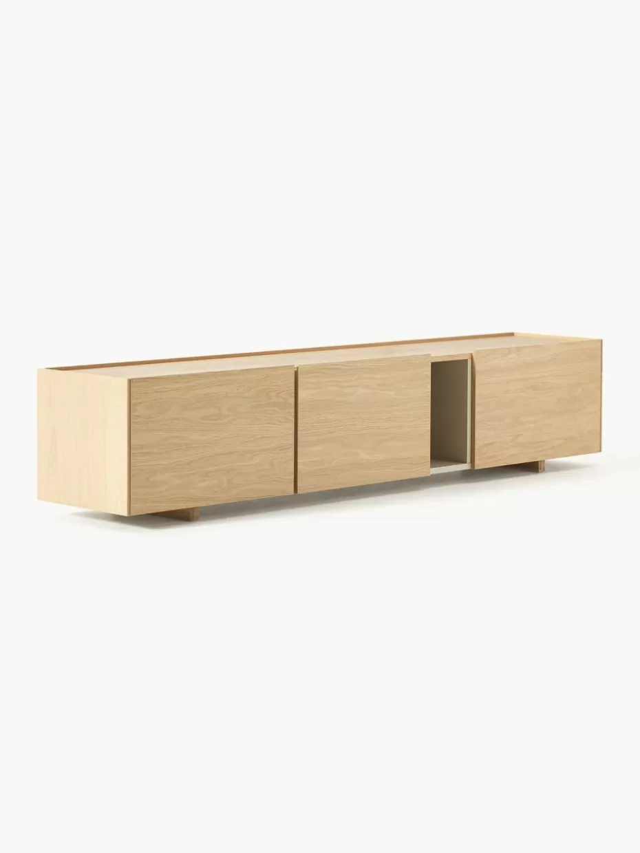Kommoden & Sideboards-Westwing Collection Holz-TV-Lowboard Larsen Eichenholz, lackiert