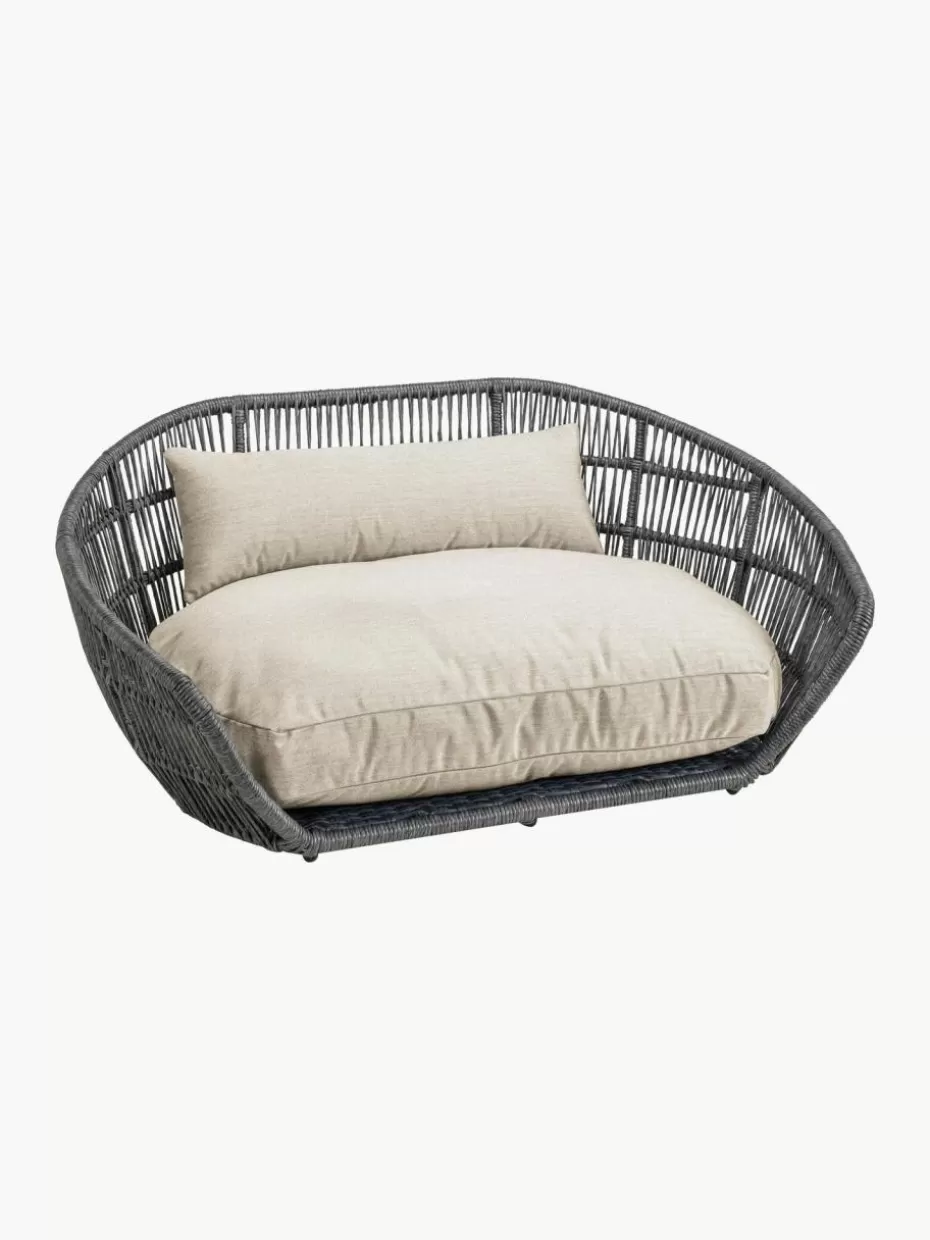 Haustierbedarf-Laboni In- & Outdoor-Hundebett Prado Hellbeige, Anthrazit
