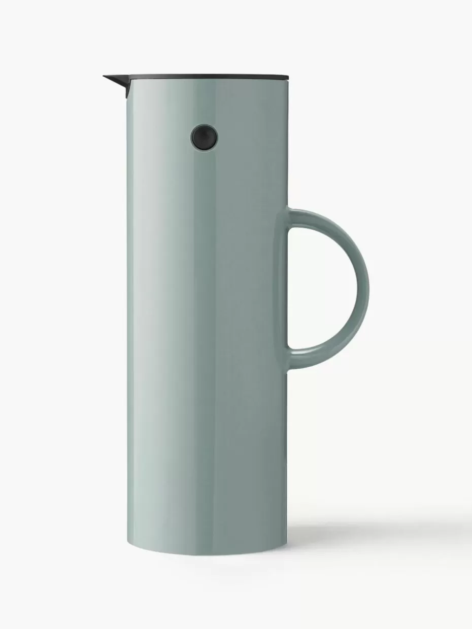 Kannen & Karaffen-Stelton Isolierkanne EM77, 1 L Salbeigrün, glänzend