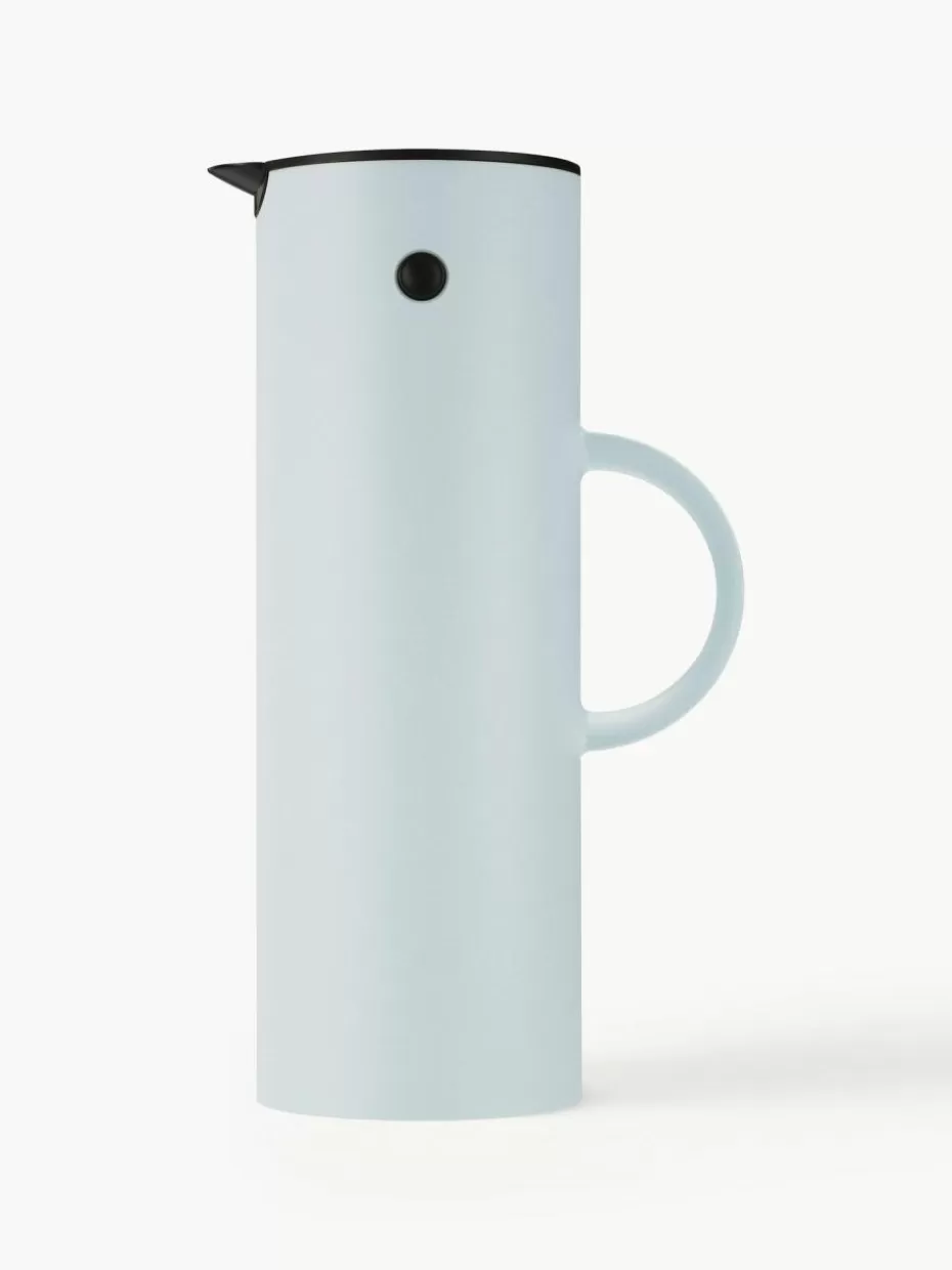 Kannen & Karaffen-Stelton Isolierkanne EM77, 1 L Hellblau, matt