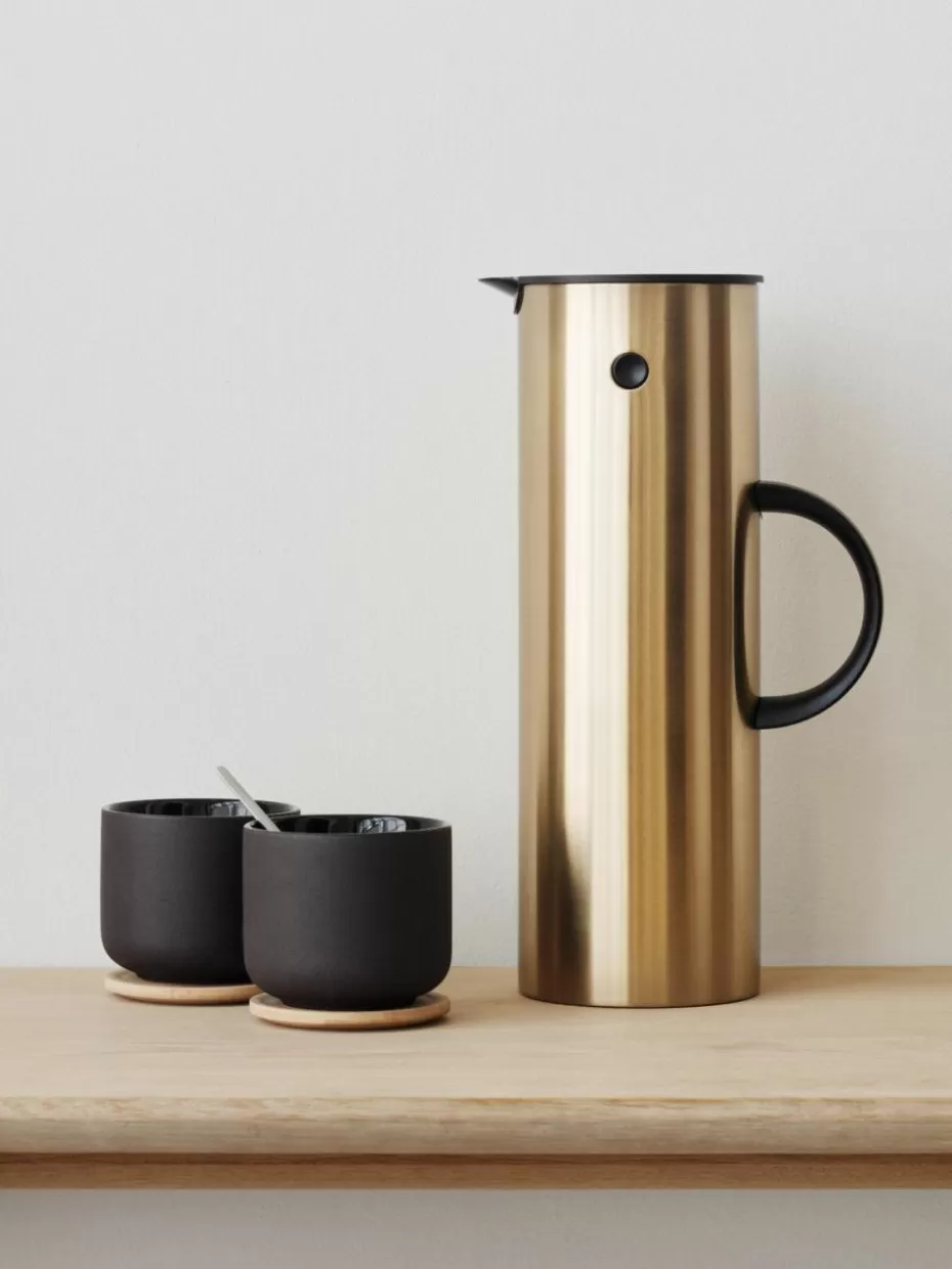 Kannen & Karaffen-Stelton Isolierkanne EM77, 1 L Goldfarben, glänzend