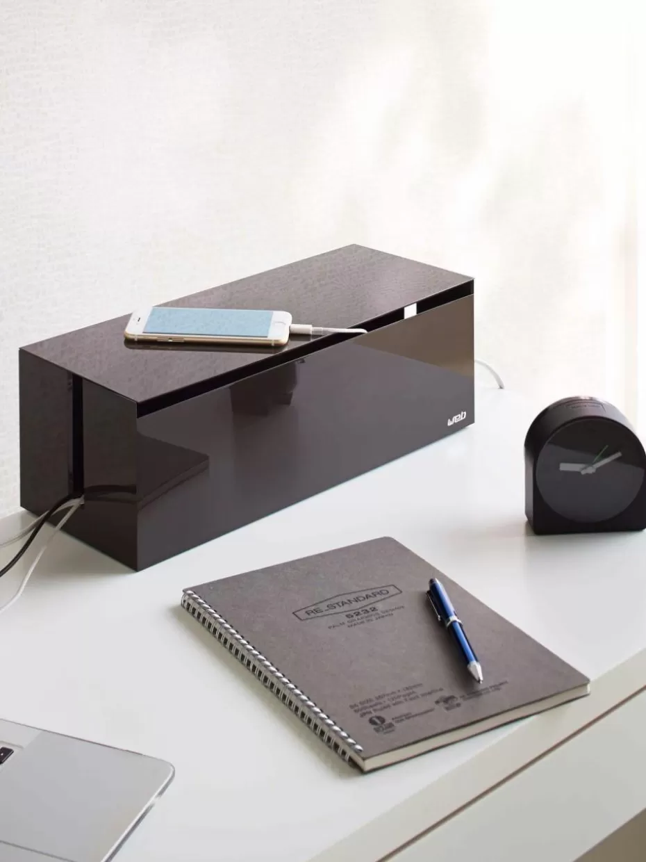 Bürobedarf-Yamazaki Kabel-Box Web Schwarz