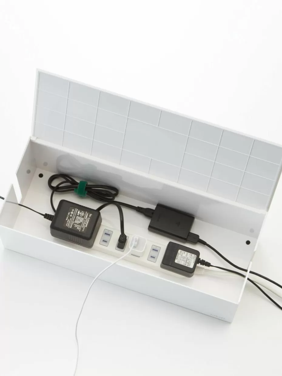 Bürobedarf-Yamazaki Kabel-Box Web Weiß