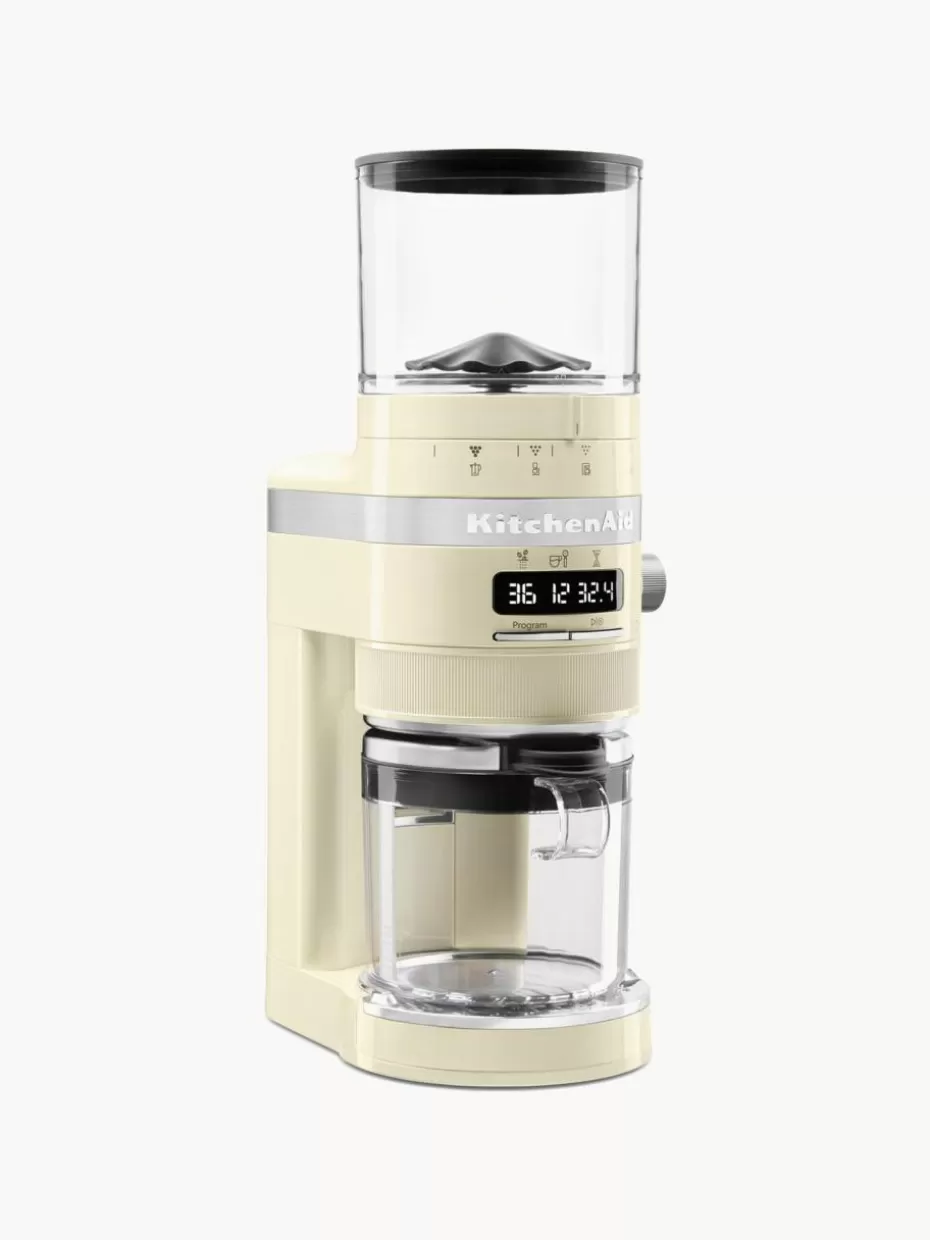 Kaffeemaschinen-KitchenAid Kaffeemühle Artisan Cremeweiß, glänzend
