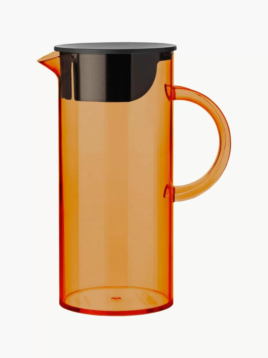 Kannen & Karaffen-Stelton Karaffe EM77, 1.5 L Orange, transparent