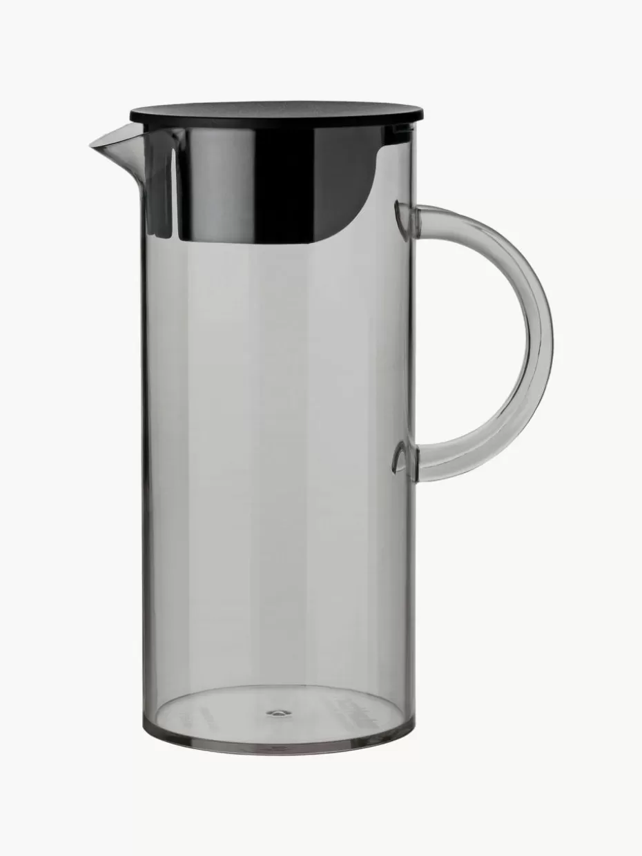 Kannen & Karaffen-Stelton Karaffe EM77, 1.5 L Grau, transparent