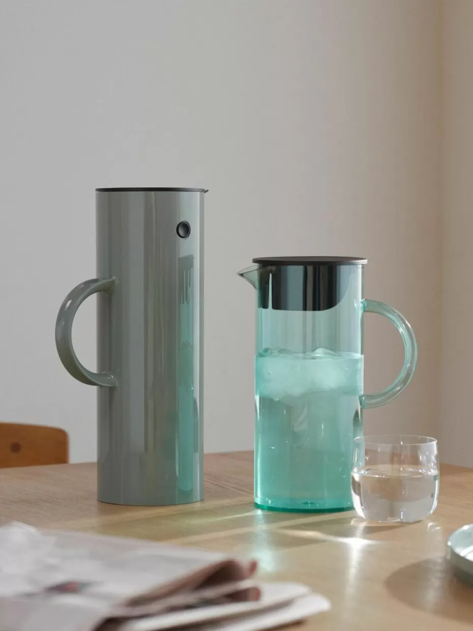 Kannen & Karaffen-Stelton Karaffe EM77, 1.5 L Türkisgrün, transparent