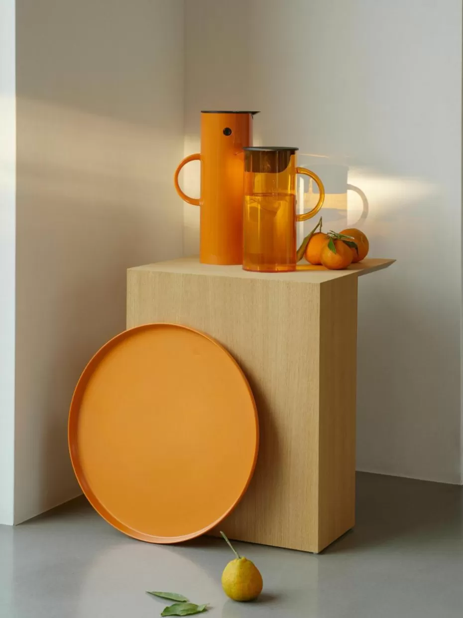 Kannen & Karaffen-Stelton Karaffe EM77, 1.5 L Orange, transparent