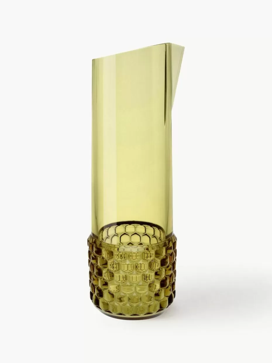 Kannen & Karaffen-Kartell Karaffe Jellies mit Strukturmuster, 1.3 L Hellgrün
