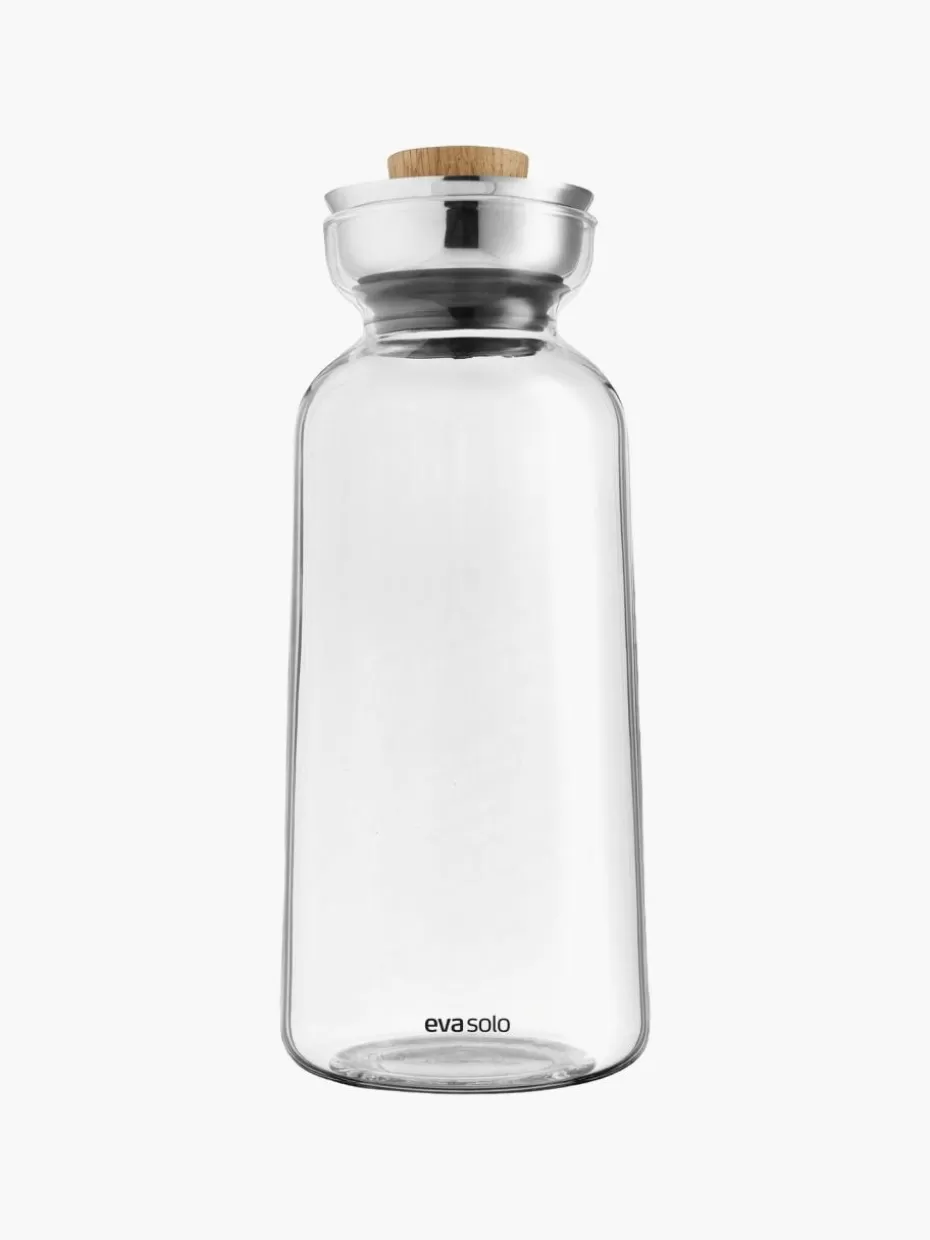 Kannen & Karaffen-Eva Solo Karaffe Silhou aus Borosilikatglas, 1 L
