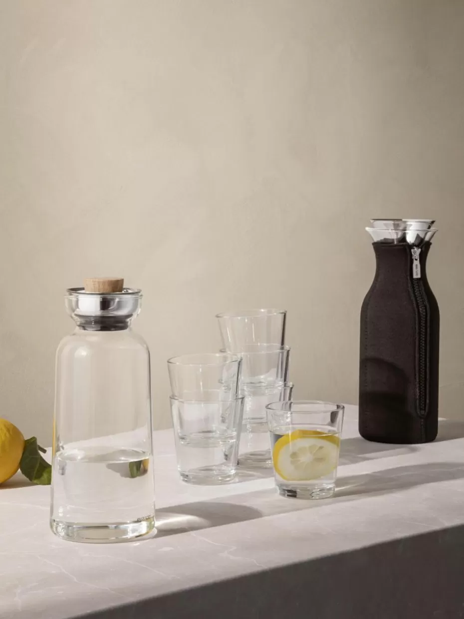 Kannen & Karaffen-Eva Solo Karaffe Silhou aus Borosilikatglas, 1 L