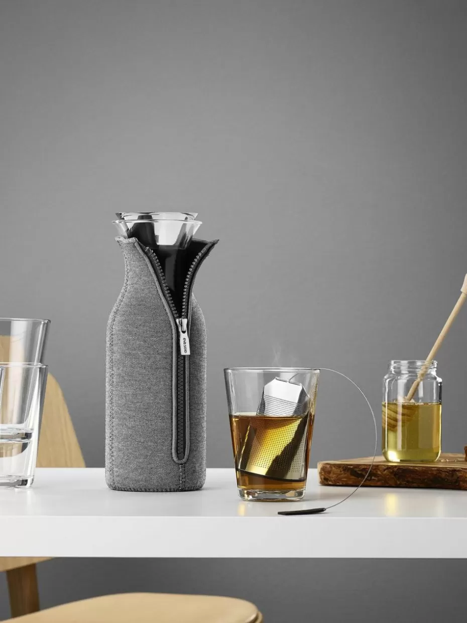 Kannen & Karaffen-Eva Solo Karaffe Silhou aus Borosilikatglas, 1 L
