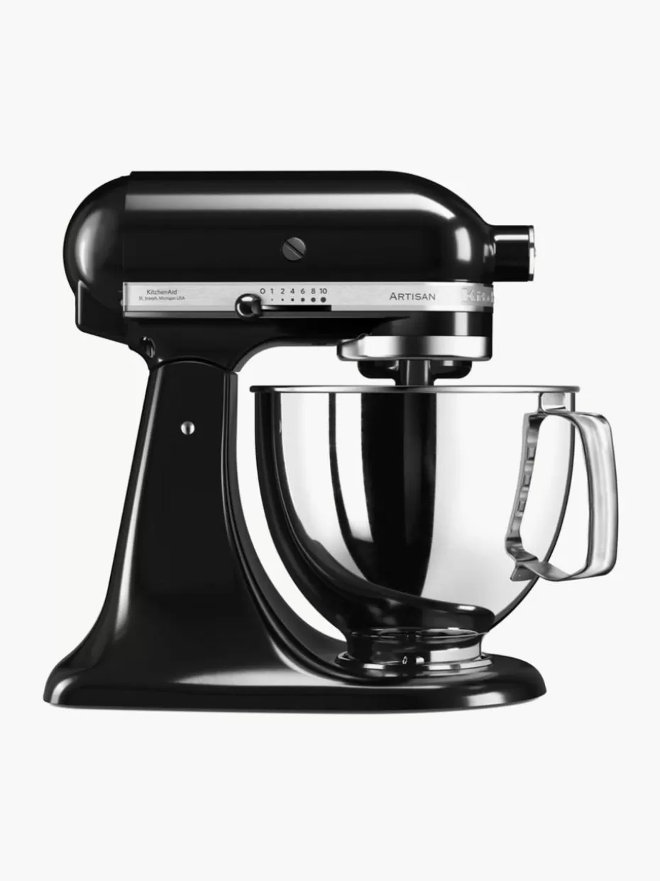 Küchenmaschinen-KitchenAid Küchenmaschine Artisan Schwarz, glänzend