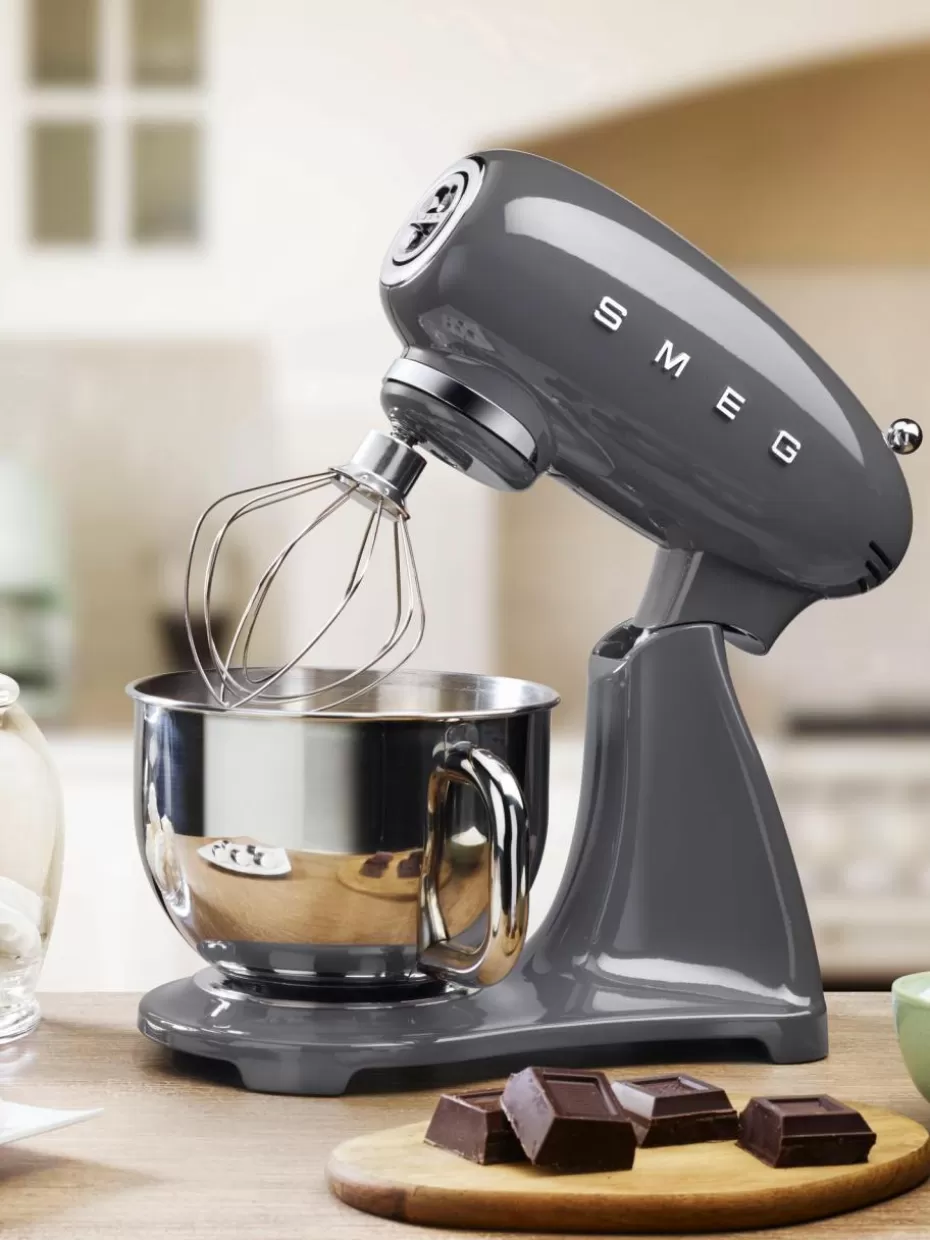 Küchenmaschinen-Smeg Küchenmaschine 50's Style Dunkelgrau, glänzend
