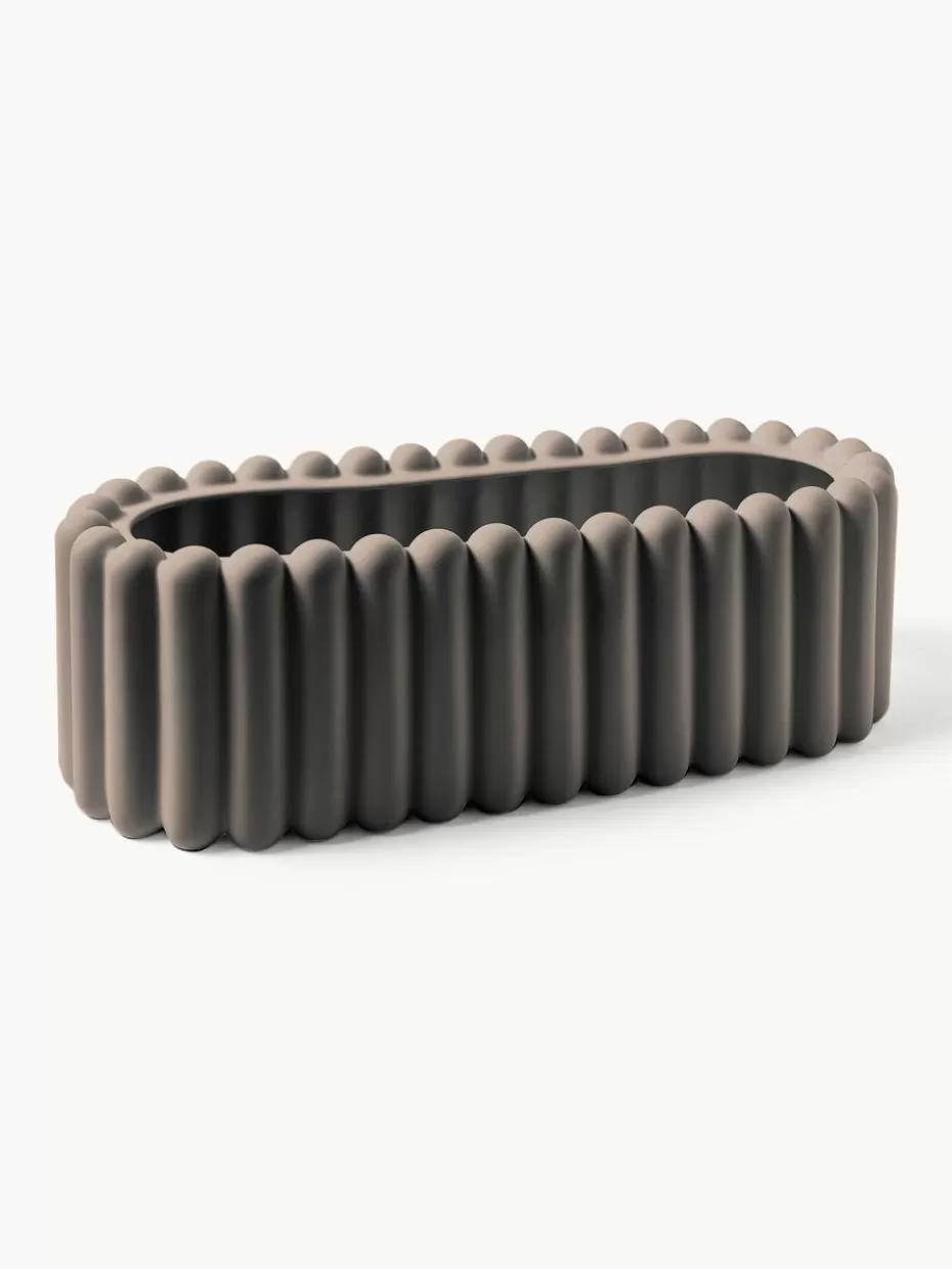 Blumentöpfe-DBKD Keramik-Übertopf Mist, B 48 cm Taupe, matt