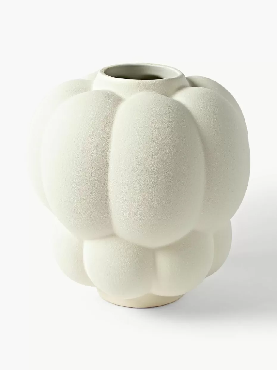 Vasen-Aytm Keramik-Vase Uva, H 28 cm Off White, matt