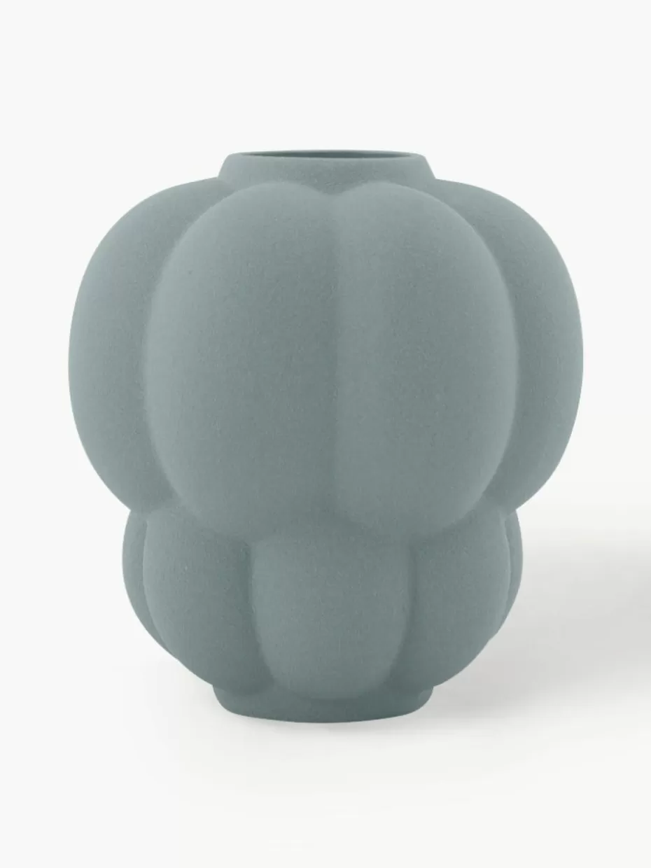 Vasen-Aytm Keramik-Vase Uva, H 22 cm Graublau, matt