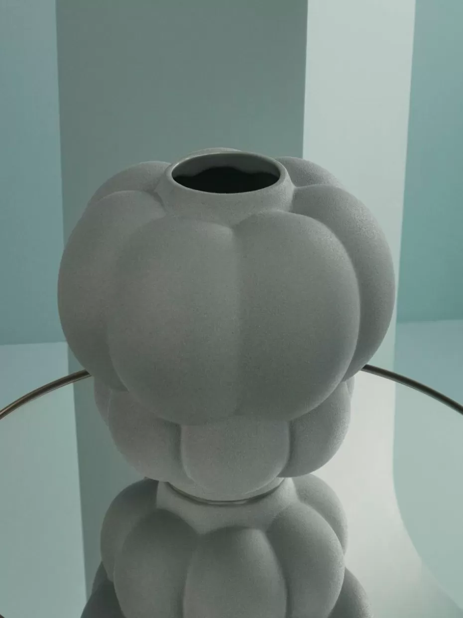 Vasen-Aytm Keramik-Vase Uva, H 28 cm Graublau, matt
