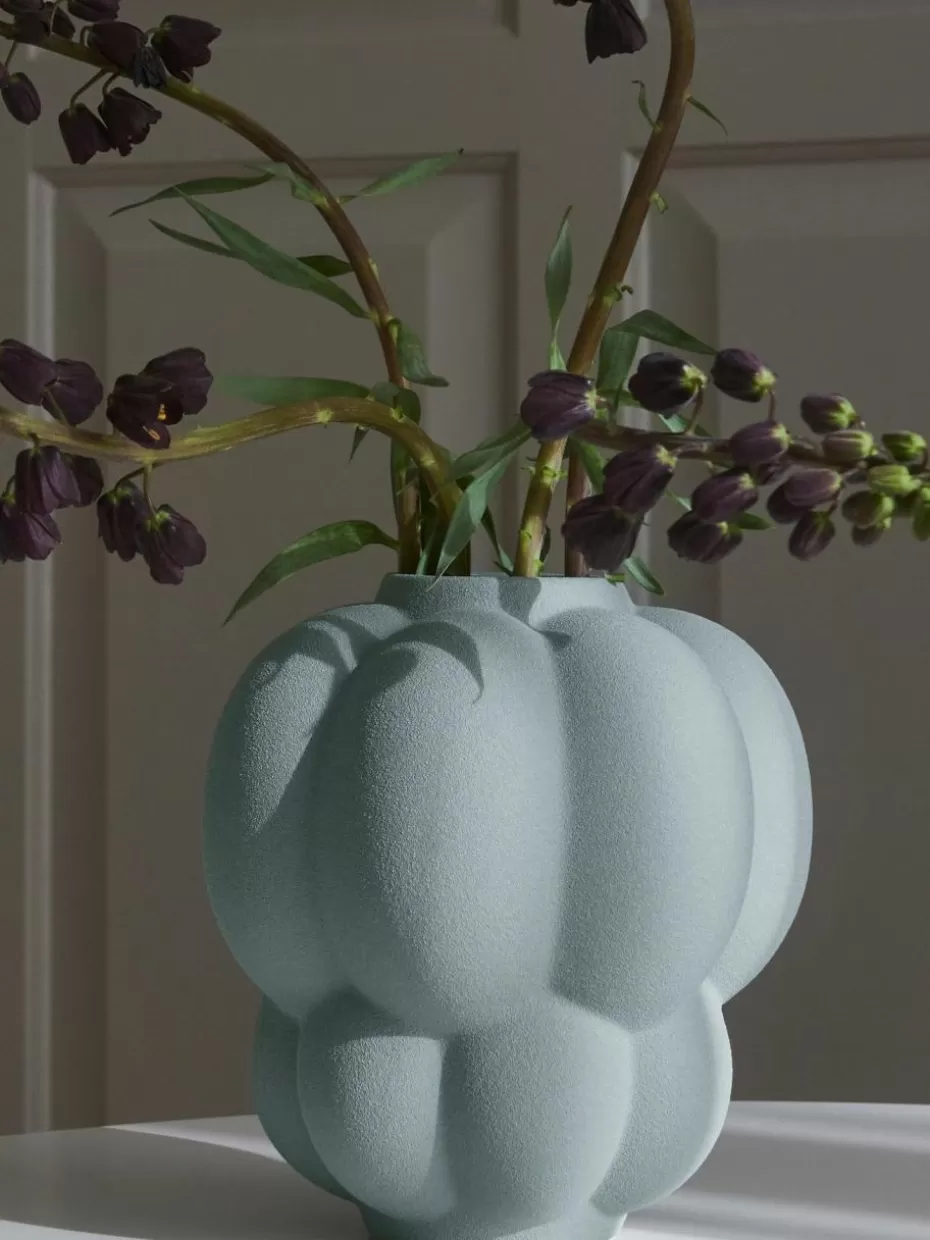 Vasen-Aytm Keramik-Vase Uva, H 22 cm Graublau, matt