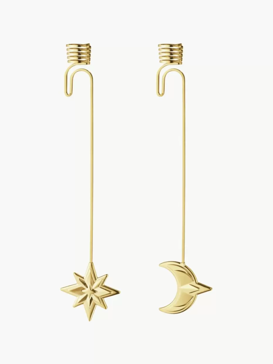 Weihnachtskerzen & Kerzenhalter | Romantische Details-Georg Jensen Kerzenhalter CC mit 18-karätigem , 2er-Set Gold