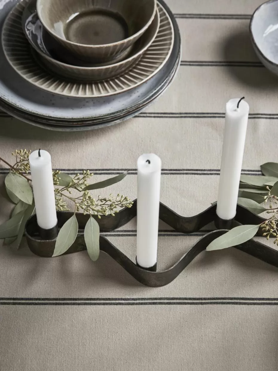 Weihnachtskerzen & Kerzenhalter | Nordic Celebrations-House Doctor Kerzenhalter Flood mit Antik-Finish
