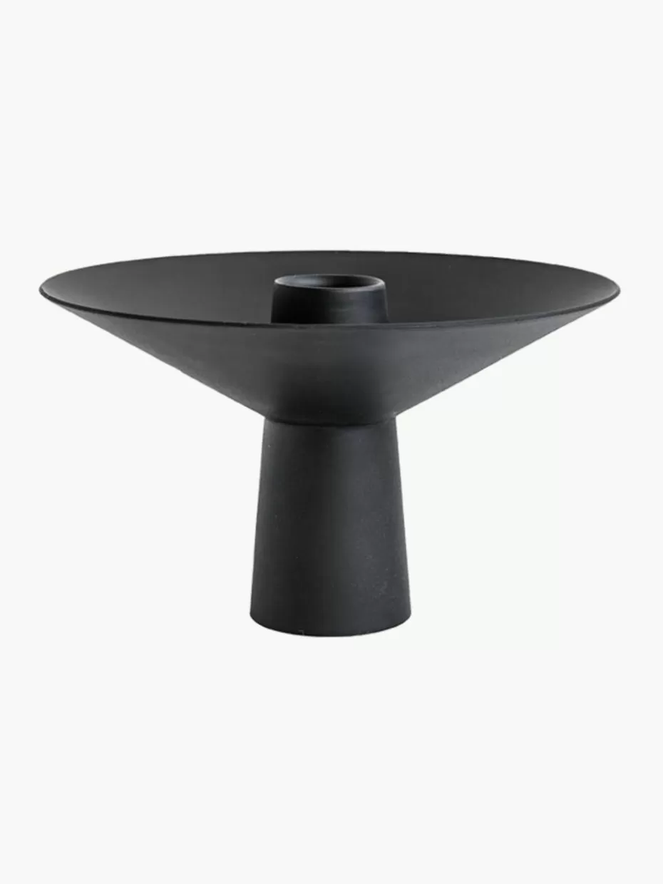 Weihnachtskerzen & Kerzenhalter | Nordic Celebrations-Cooee Design Kerzenhalter Uma mit matter Oberfläche Schwarz