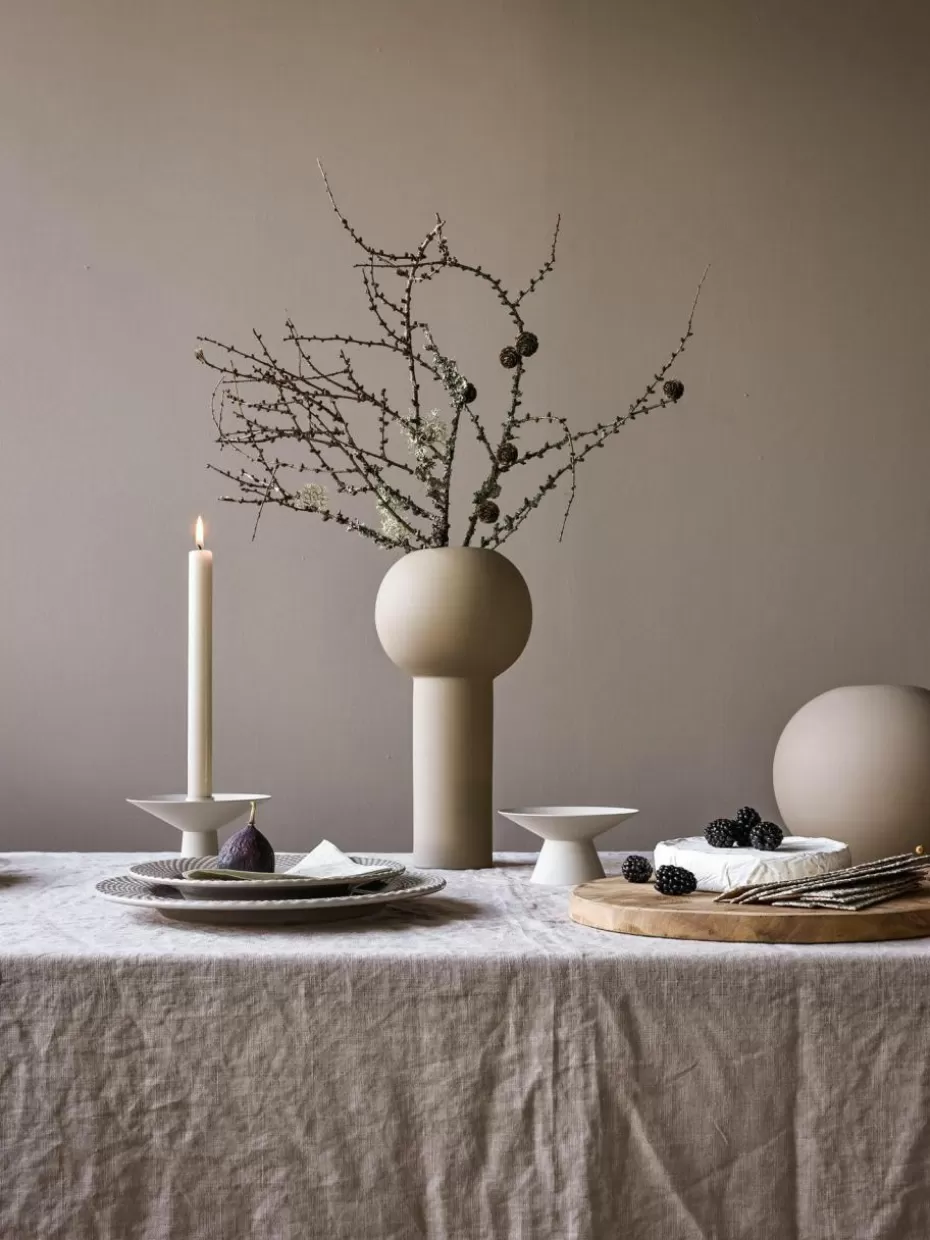 Kerzenständer & Kerzenhalter-Cooee Design Kerzenhalter Uma mit matter Oberfläche Off White
