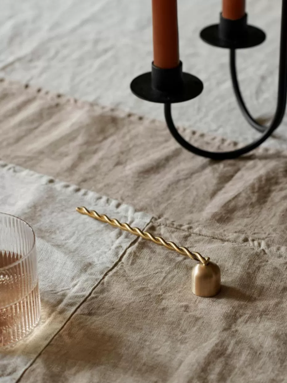 Weihnachtskerzen & Kerzenhalter | Festliche Eleganz-ferm LIVING Kerzenlöscher Twist Messing