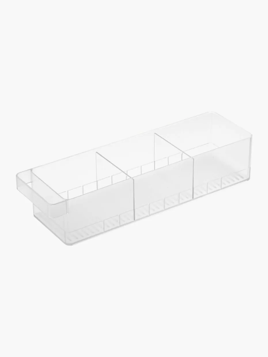 Küchenaufbewahrung-Yamazaki Kühlschrank-Organizer Tower mit Trennwänden Weiß