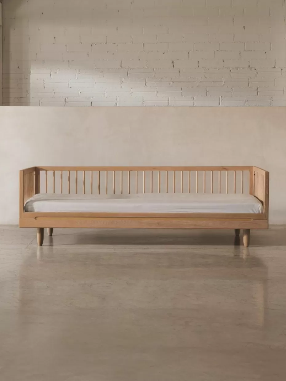 Kinderbetten-Nobodinoz Kinderbett Pure aus Eichenholz, 90 x 200 cm