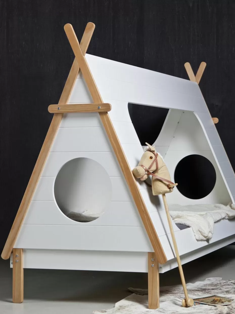 Kinderbetten-Westwing Kinderbett Tipi aus Kiefernholz, 90 x 200 cm