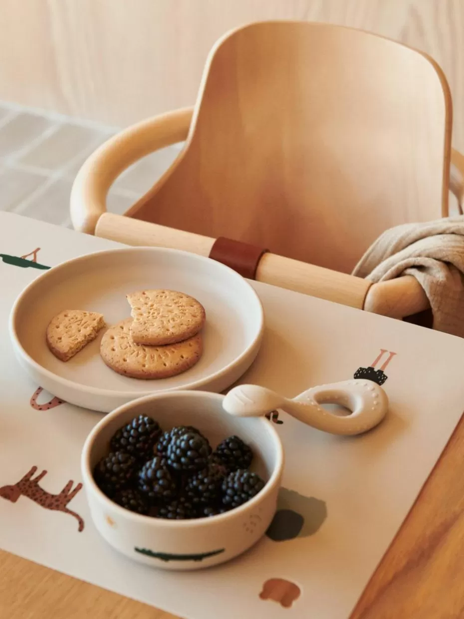 Kindergeschirr-Liewood Kindergeschirr-Set Vivi, 4-tlg. Hellbeige, Mehrfarbig