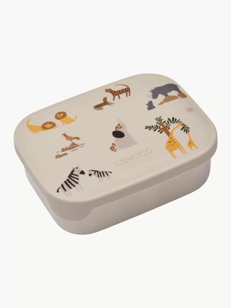 Brotboxen & Flaschen-Liewood Kinder-Lunchbox Arthur Beige, Mehrfarbig