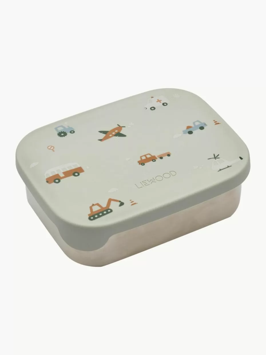 Brotboxen & Flaschen-Liewood Kinder-Lunchbox Arthur Off White, Hellgrau