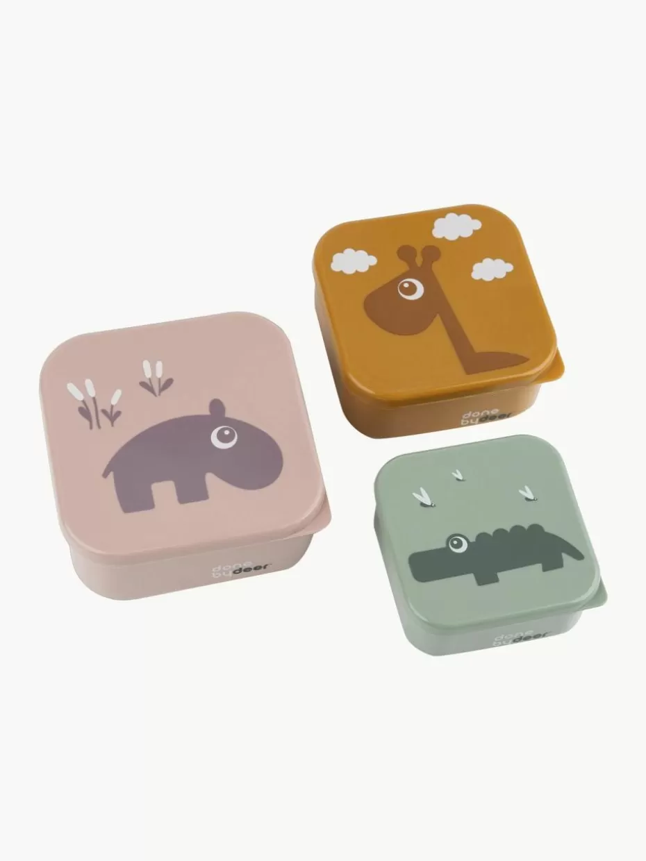 Brotboxen & Flaschen-Done by Deer Kinder-Lunchboxen Deer Friends, 3er-Set