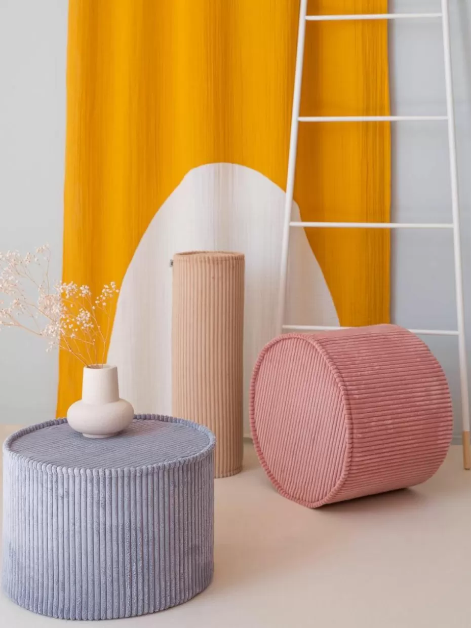 Sitzsäcke-Wigiwama Kinder-Pouf Sugar aus Cord, Ø 40 cm Cord Lavendel