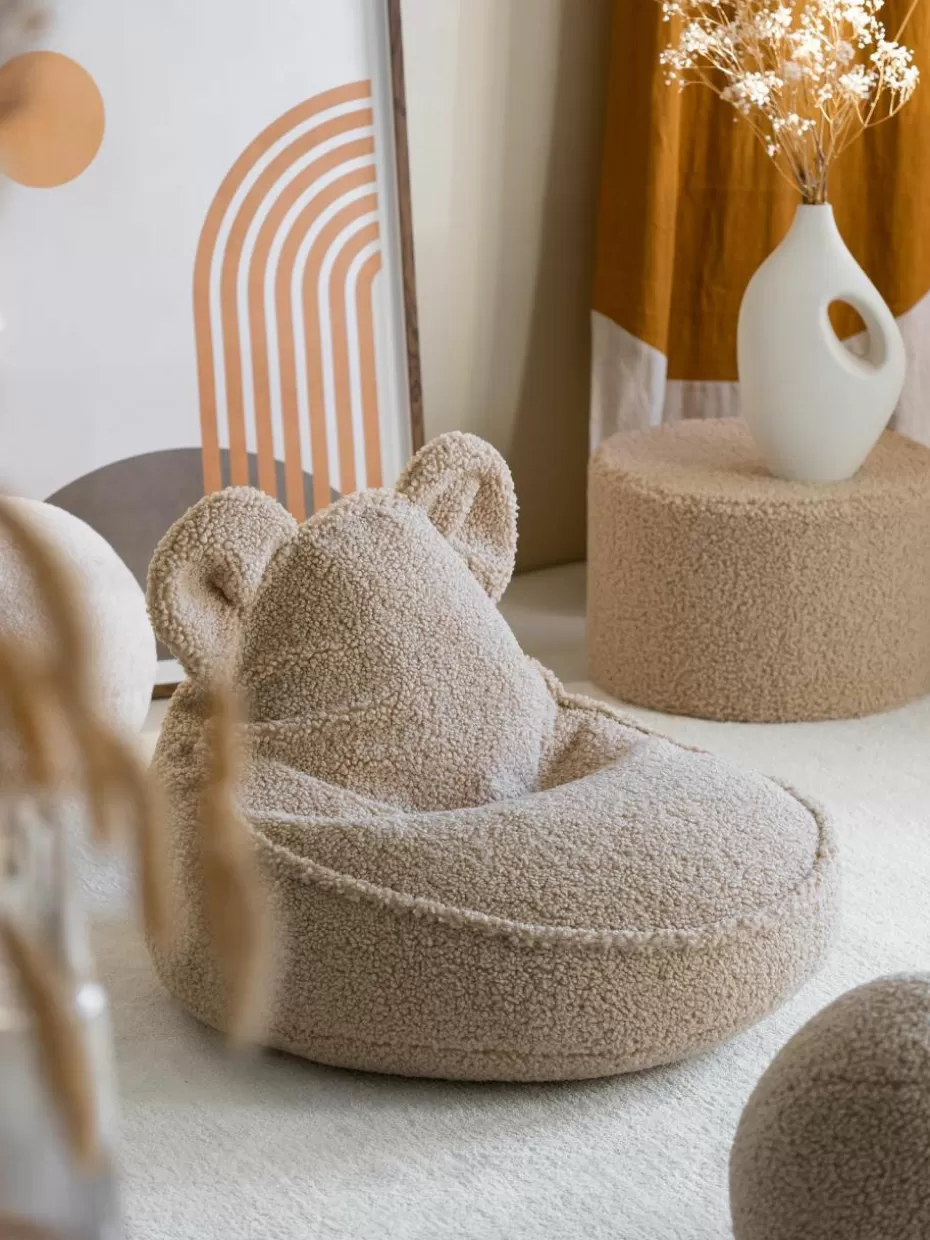Sitzsäcke-Wigiwama Kinder-Sitzsack Bear aus Teddy Teddy Hellbeige