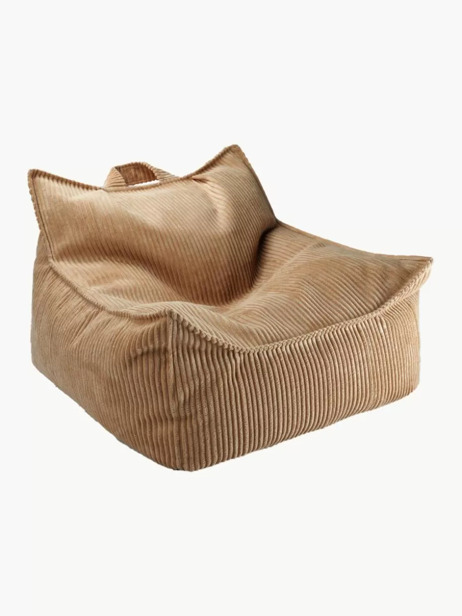Sitzsäcke-Wigiwama Kinder-Sitzsack Sugar aus Cord Cord Hellbraun