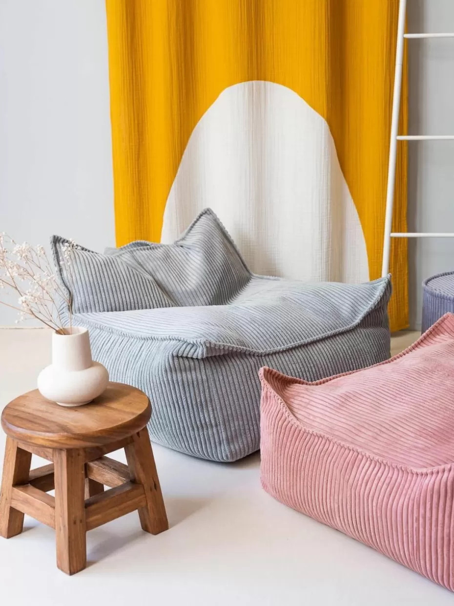 Sitzsäcke-Wigiwama Kinder-Sitzsack Sugar aus Cord Cord Hellblau