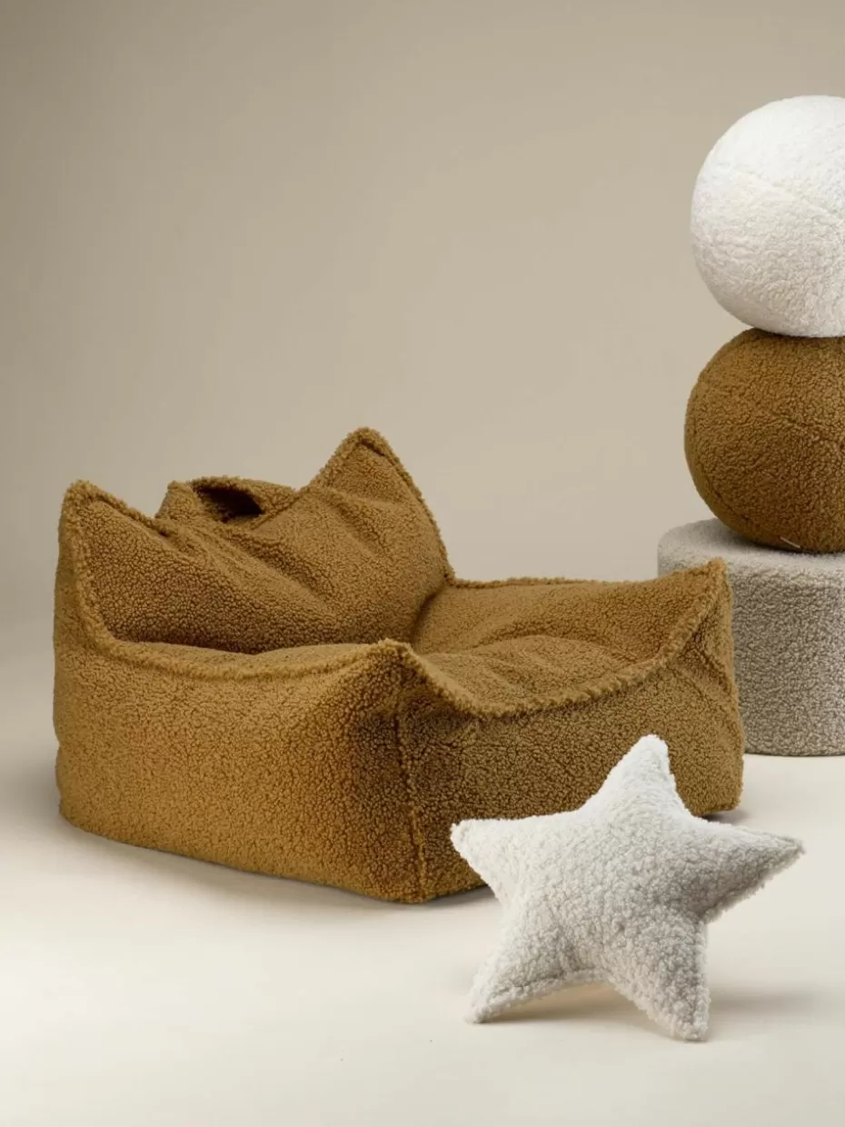 Sitzsäcke-Wigiwama Kinder-Sitzsack Sugar aus Teddy Teddy Senfgelb