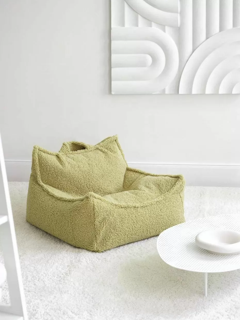 Sitzsäcke-Wigiwama Kinder-Sitzsack Sugar aus Teddy Teddy Hellgrün