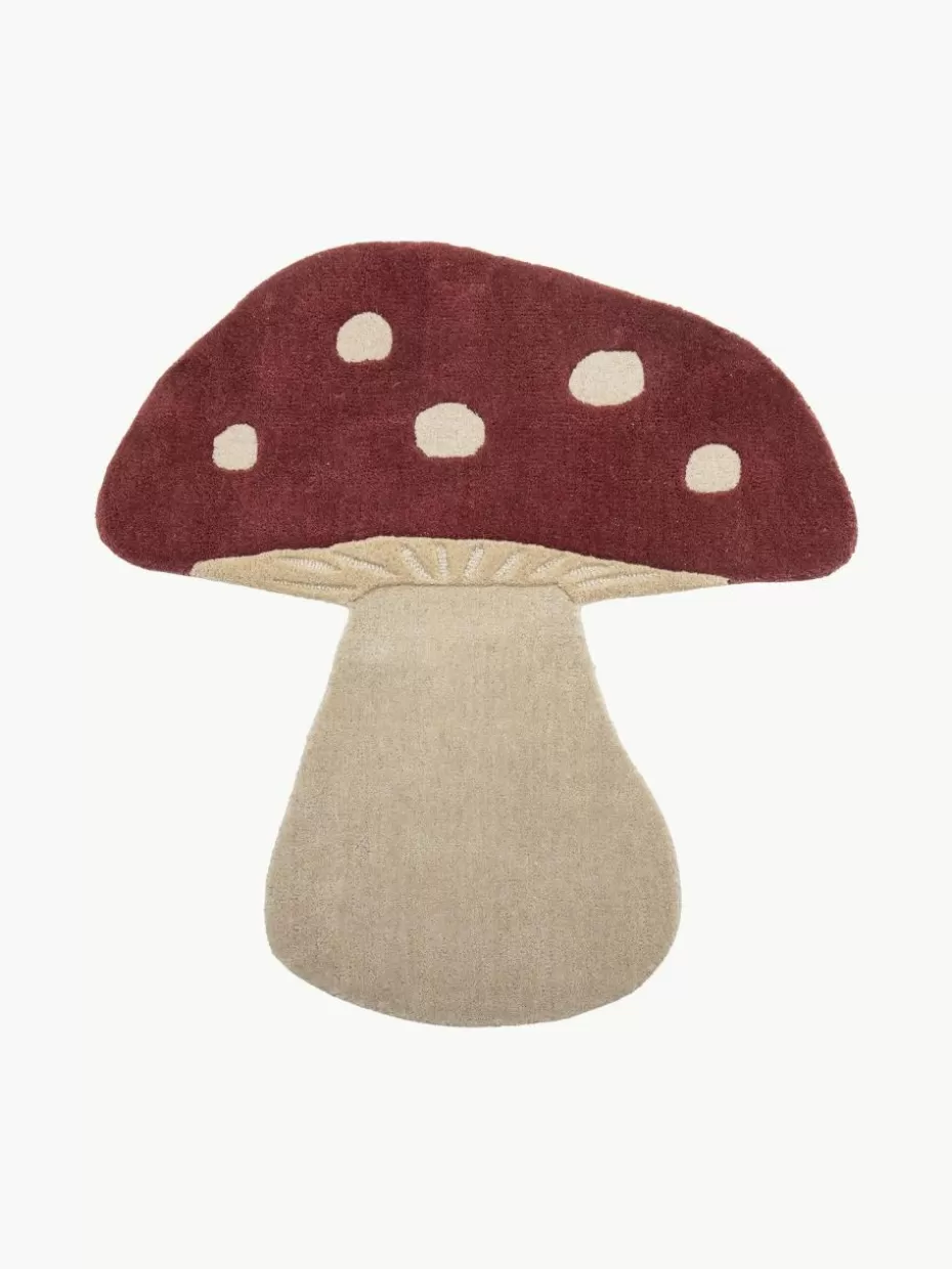 Teppiche-Bloomingville mini Kinderteppich Mushroom aus Wolle