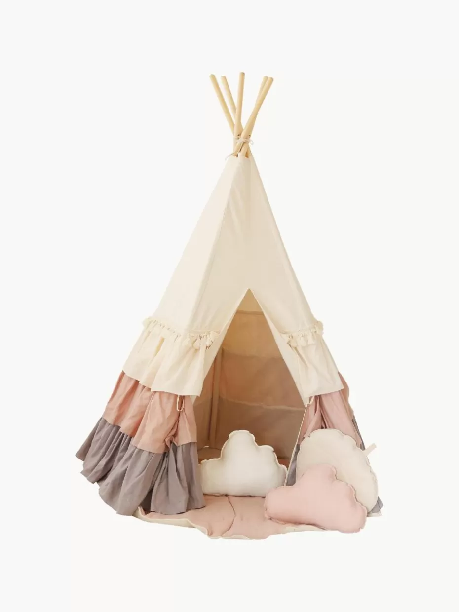 Spielzeug & Kuscheltiere-Westwing Kinder-Tipi Frills mit Rüschen und Matte
