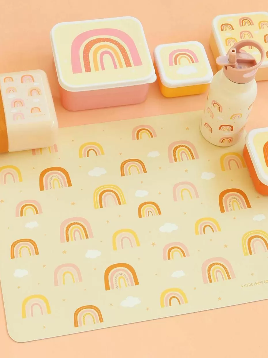 Tischsets & Lätzchen-A Little Lovely Company Kinder-Tischset Rainbows
