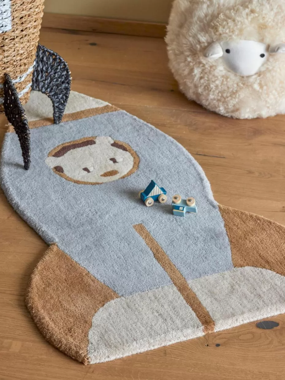 Teppiche-Bloomingville mini Kinder-Wollteppich Space
